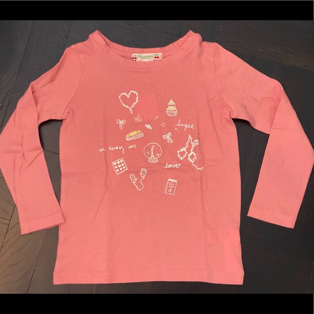 NWT Authentic BONPOINT Long Sleeve T-Shirt Top - 3 Years